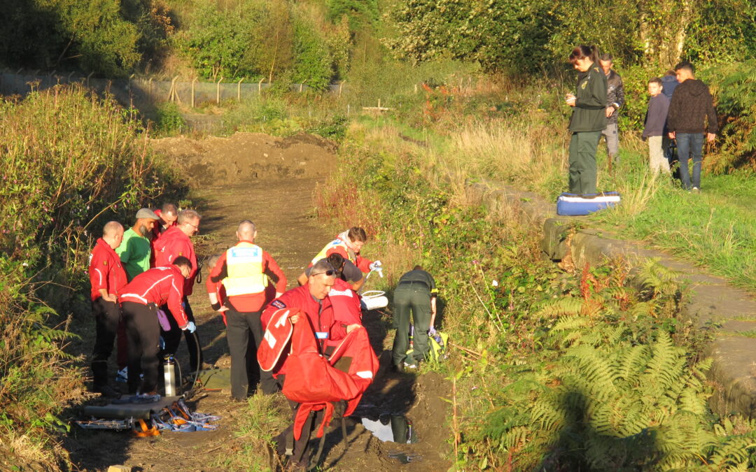 Incident 98/2016 – male mountain biker fell into empty canal